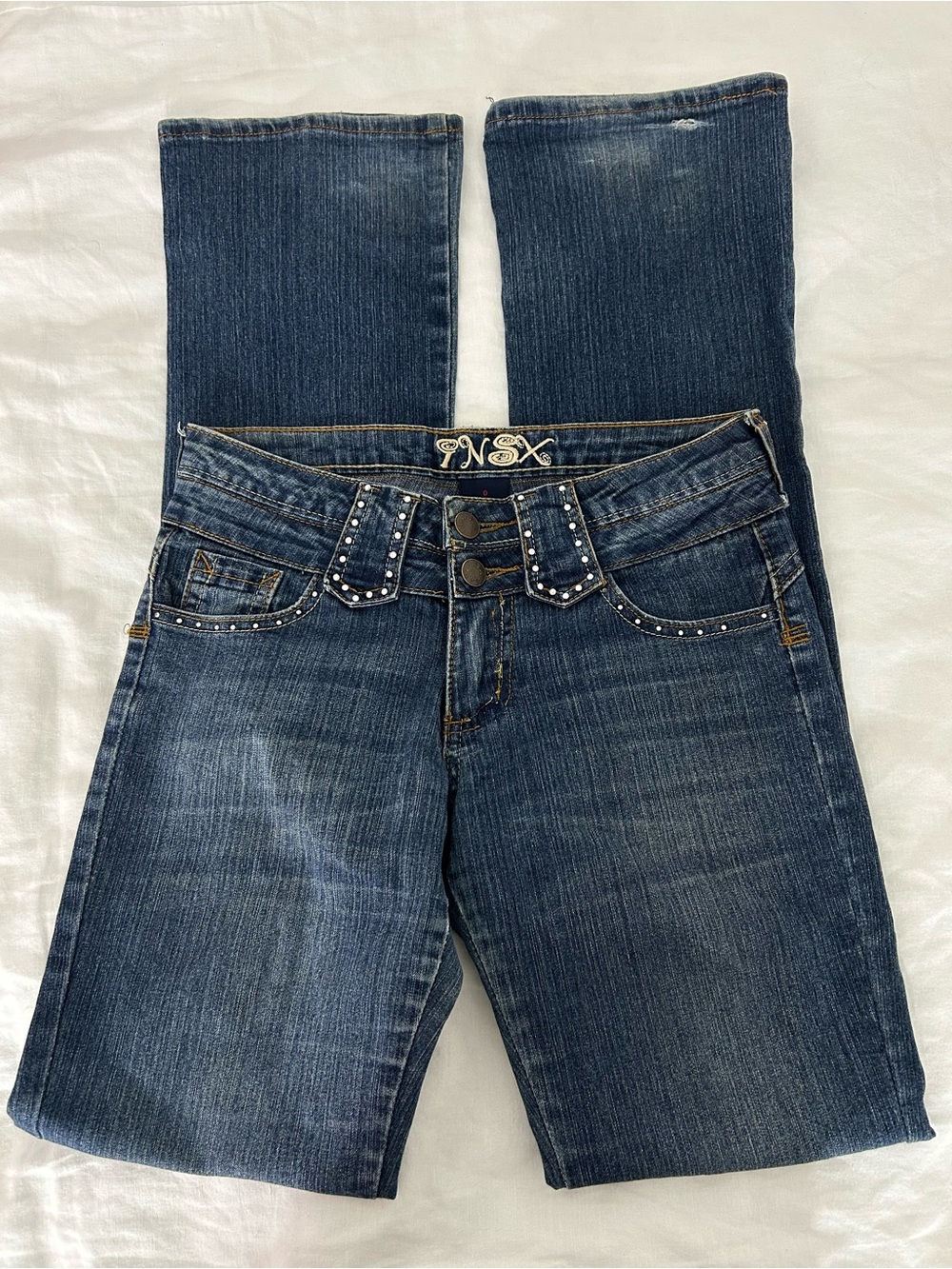 Vintage Studded Low-Rise Women's Jeans